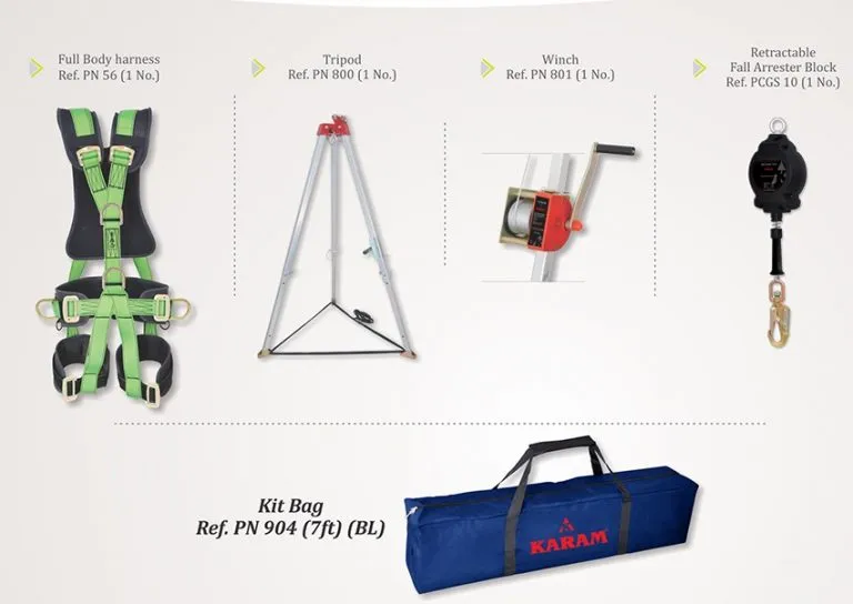PN654 Confined Space Entry/Egress Kit with Tripod