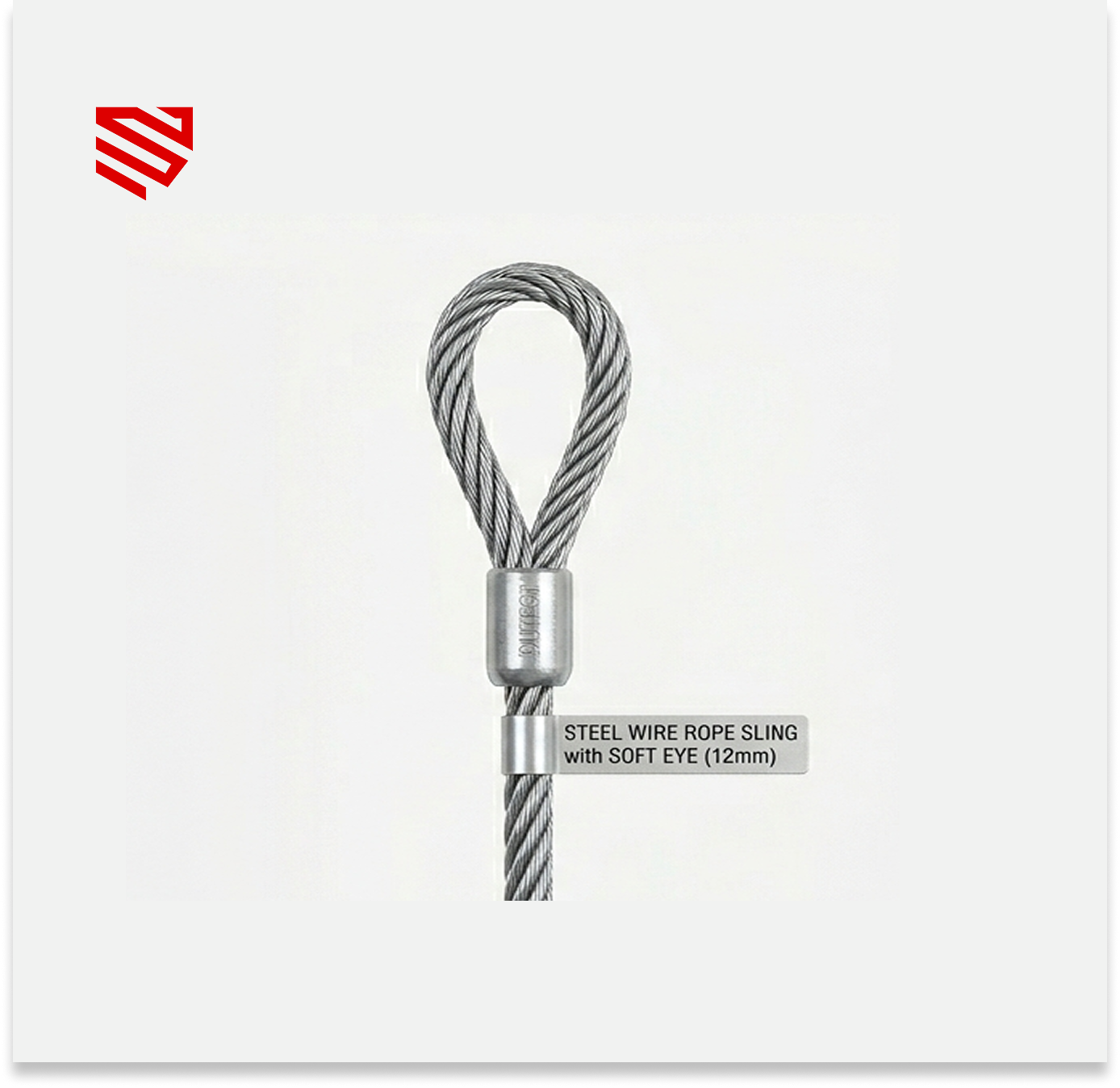 W100.012 Steel Wire Rope Sling with Soft Eye (12mm)