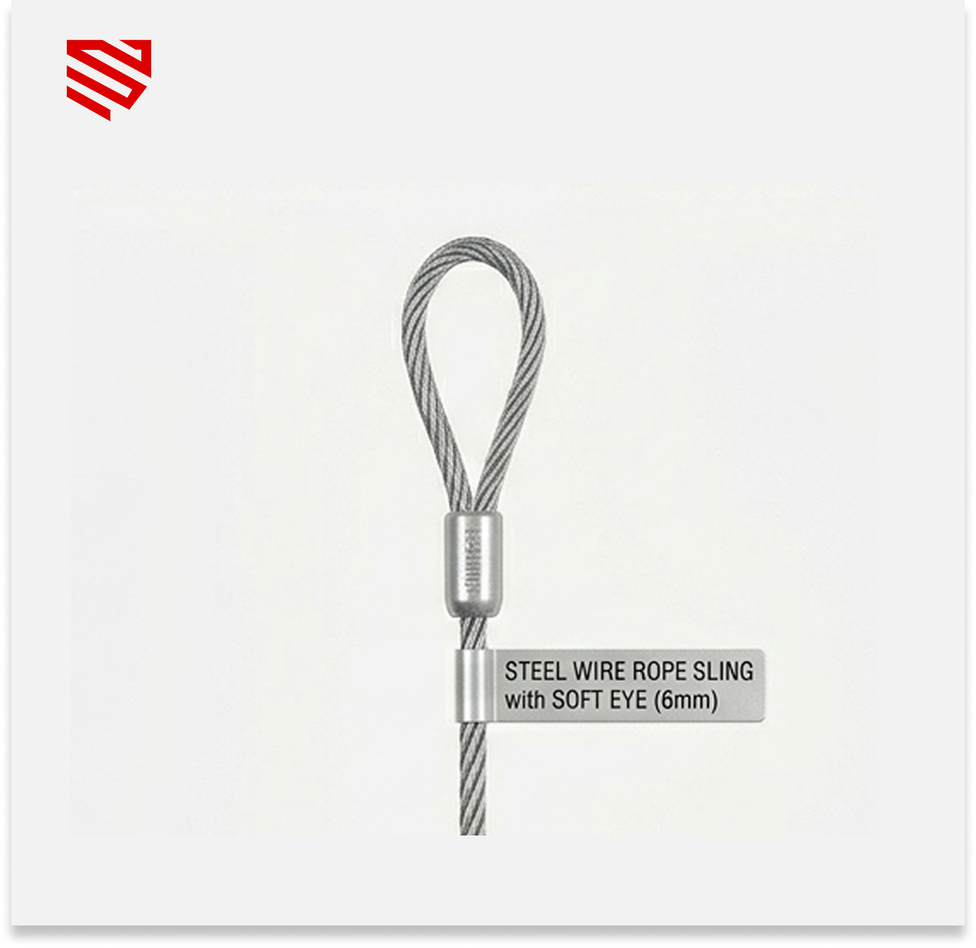 W100.006 Steel Wire Rope Sling with Soft Eye (6mm)